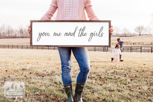 
                  
                    Listing for Sandi W | You Me Girls Framed Wood Sign
                  
                