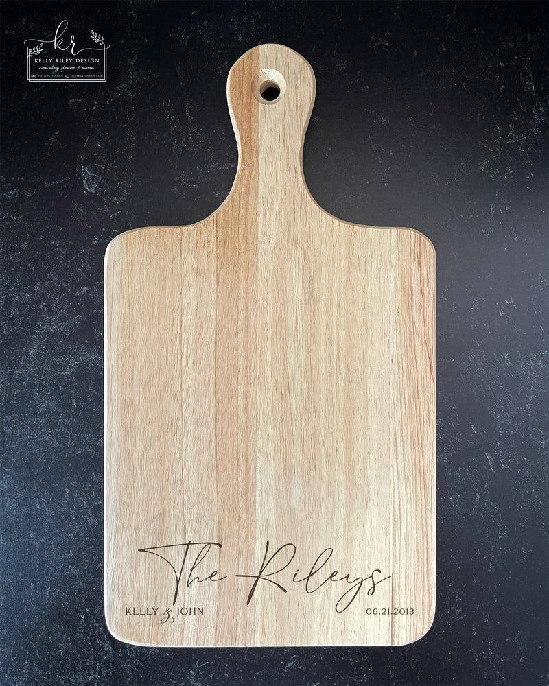 Personalized cutting board, wooden cutting board, laser engraved cutting  board, cutting board, charcuterie boardcheese board, bread board