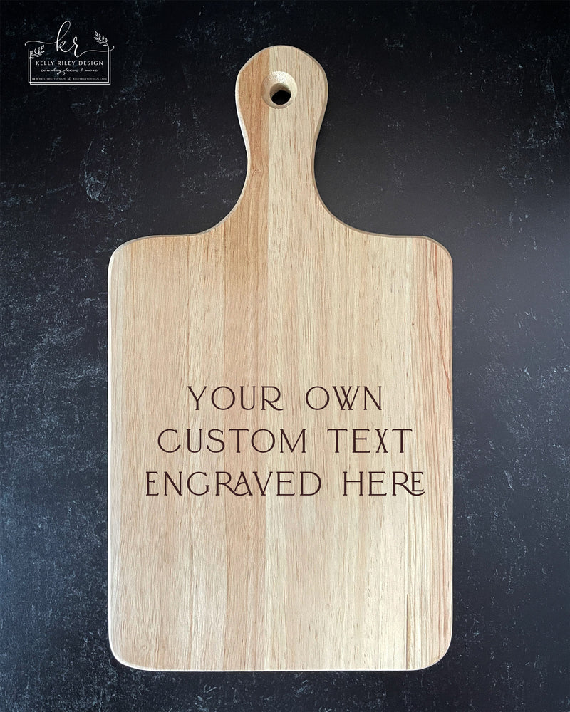 Custom Engraved Wooden Bread/Charcuterie/Cutting Board