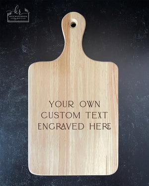 
                  
                    Custom Engraved Wooden Bread/Charcuterie/Cutting Board
                  
                