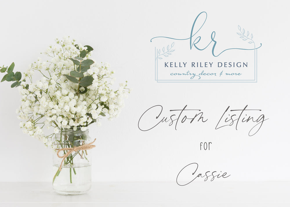 
                  
                    Listing for Cassie | 12" Round Family Name Sign
                  
                