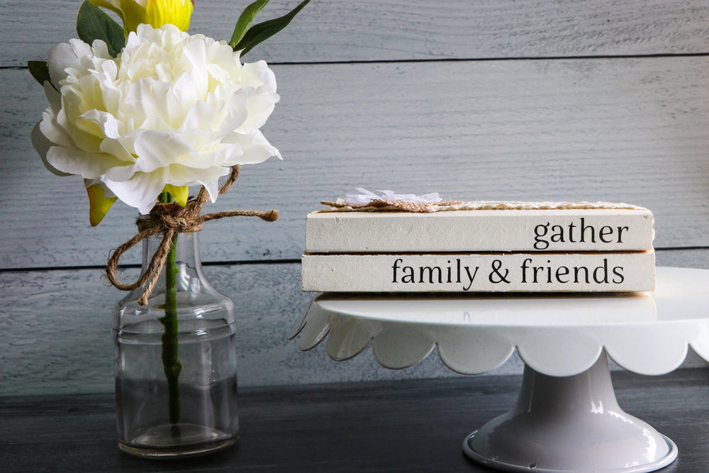 
                  
                    Gather Family & Friends Book Set | Painted Book Stack
                  
                