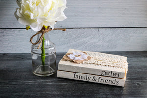 
                  
                    Gather Family & Friends Book Set | Painted Book Stack
                  
                