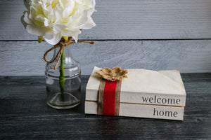 
                  
                    Welcome Home Book Set | Painted Book Stack
                  
                