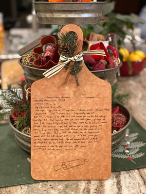 
                  
                    Custom Handwriting Engraved Cutting Board
                  
                