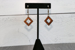 
                  
                    Zebrawood Diamond Wood Earrings
                  
                