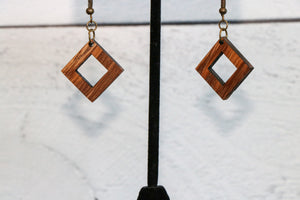 
                  
                    Zebrawood Diamond Wood Earrings
                  
                