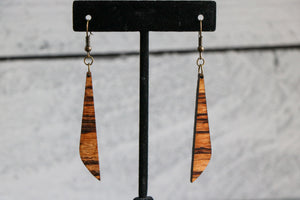 
                  
                    Zebrawood Slim Wood Earrings
                  
                