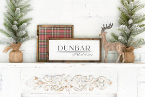
                  
                    Family Name Established Sign | Personalized Framed Wood Sign | Multiple Sizes Available
                  
                