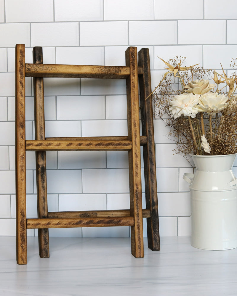 Dish Towel Ladder, Wood Towel Ladder, Tea Towel Ladder, Farmhouse
