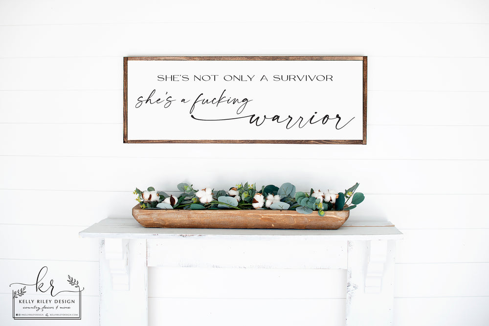 
                  
                    Listing for Amanda G | She's a Warrior Large Wood Sign
                  
                