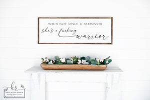 
                  
                    Listing for Amanda G | She's a Warrior Large Wood Sign
                  
                