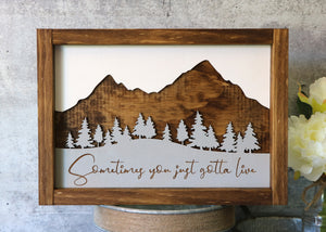 
                  
                    Outdoor Adventure Series | Not All Who Wander Are Lost | Multiple Choices | Framed Laser Wood Sign
                  
                