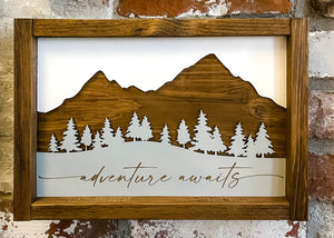 
                  
                    Outdoor Adventure Series | Not All Who Wander Are Lost | Multiple Choices | Framed Laser Wood Sign
                  
                