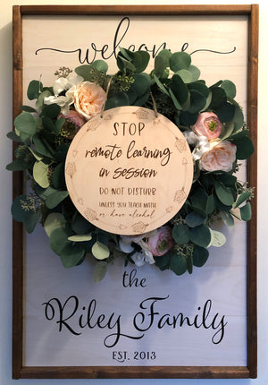 
                  
                    Remote Learning Do Not Disturb | Customizable Door Hanger | 10" round
                  
                