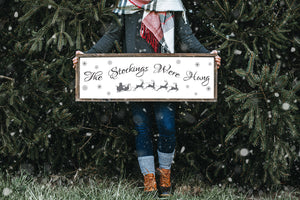 
                  
                    The Stockings Were Hung | Large Framed Wood Sign
                  
                