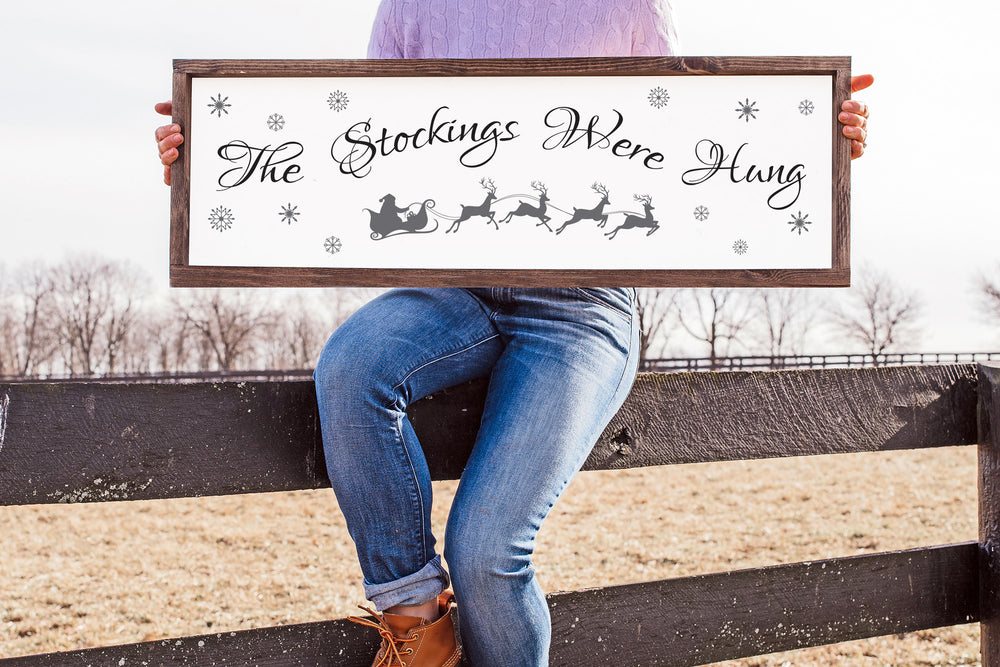 
                  
                    The Stockings Were Hung | Large Framed Wood Sign
                  
                