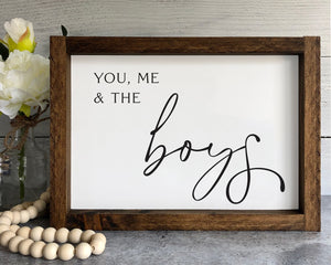 
                  
                    You, Me & the . . . Dogs (options available) | Framed Wood Sign
                  
                