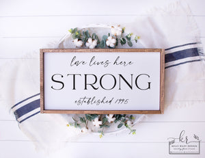 
                  
                    Listing for Karen S | Love Lives Here Family Name Sign
                  
                