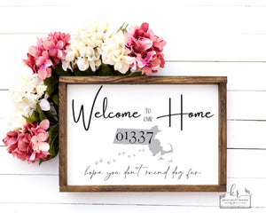 
                  
                    Listing for Tina D | Framed Wood Sign - New Home
                  
                