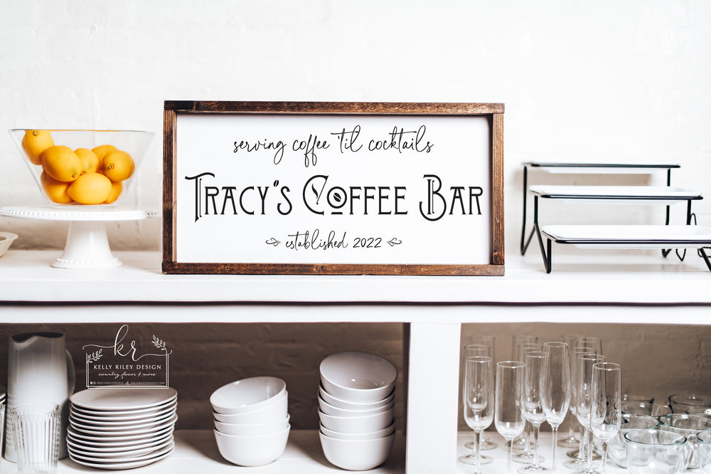 
                  
                    Listing for Tina D | Coffee Bar Framed Wood Sign
                  
                