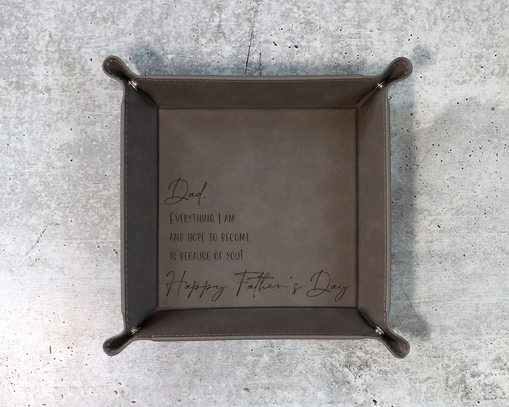 
                  
                    Father's Day Valet Tray | Catchall Tray | Leatherette Tray
                  
                