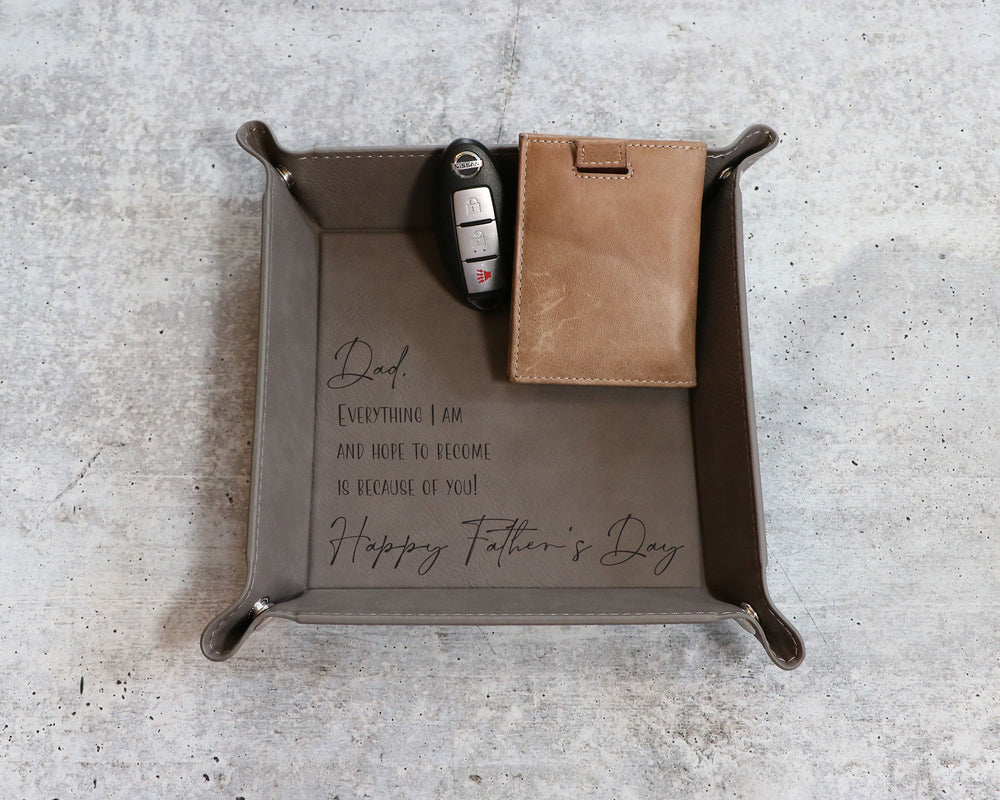 
                  
                    Father's Day Valet Tray | Catchall Tray | Leatherette Tray
                  
                
